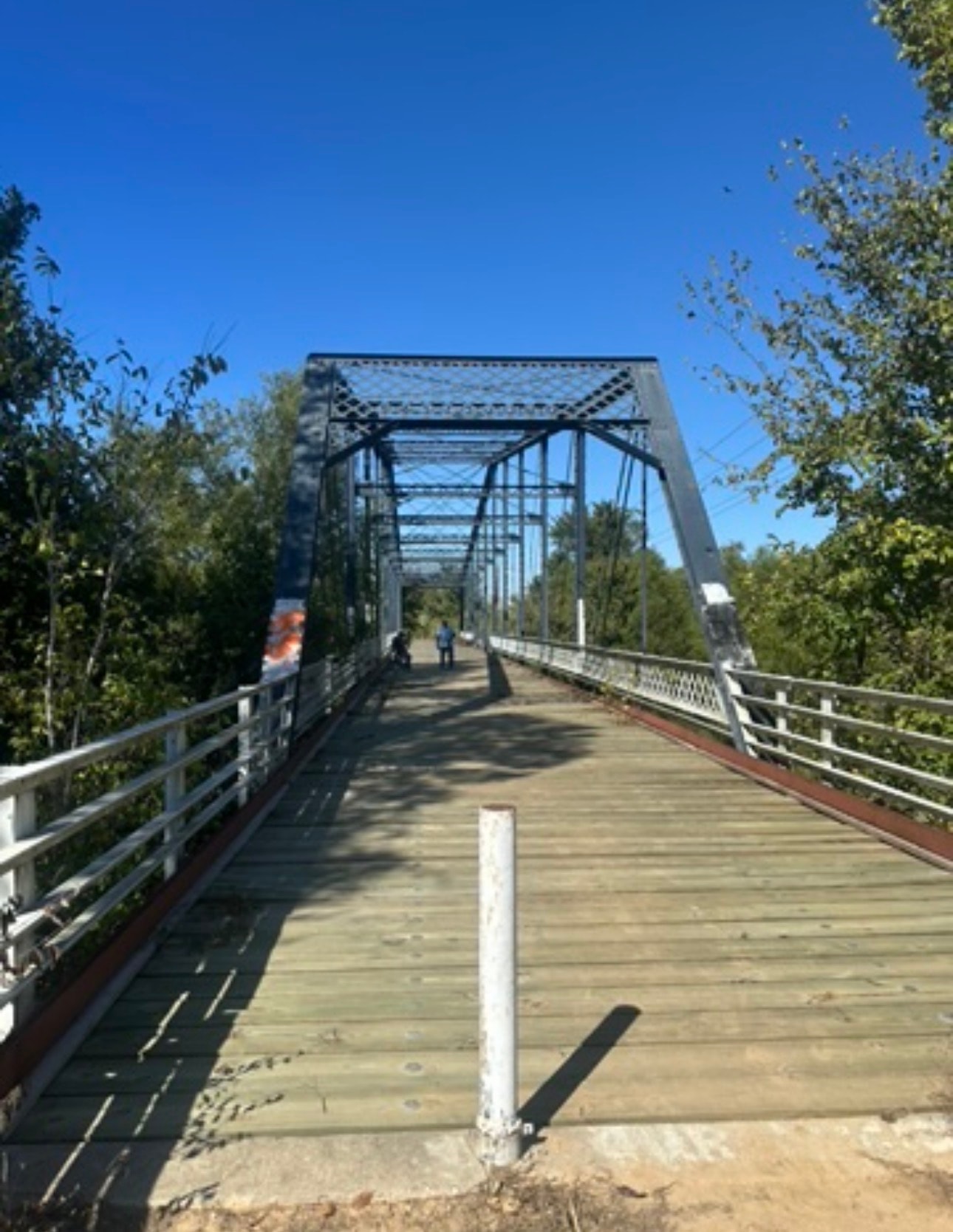 Sugarloaf Bridge over Little River in Milam County, Texas