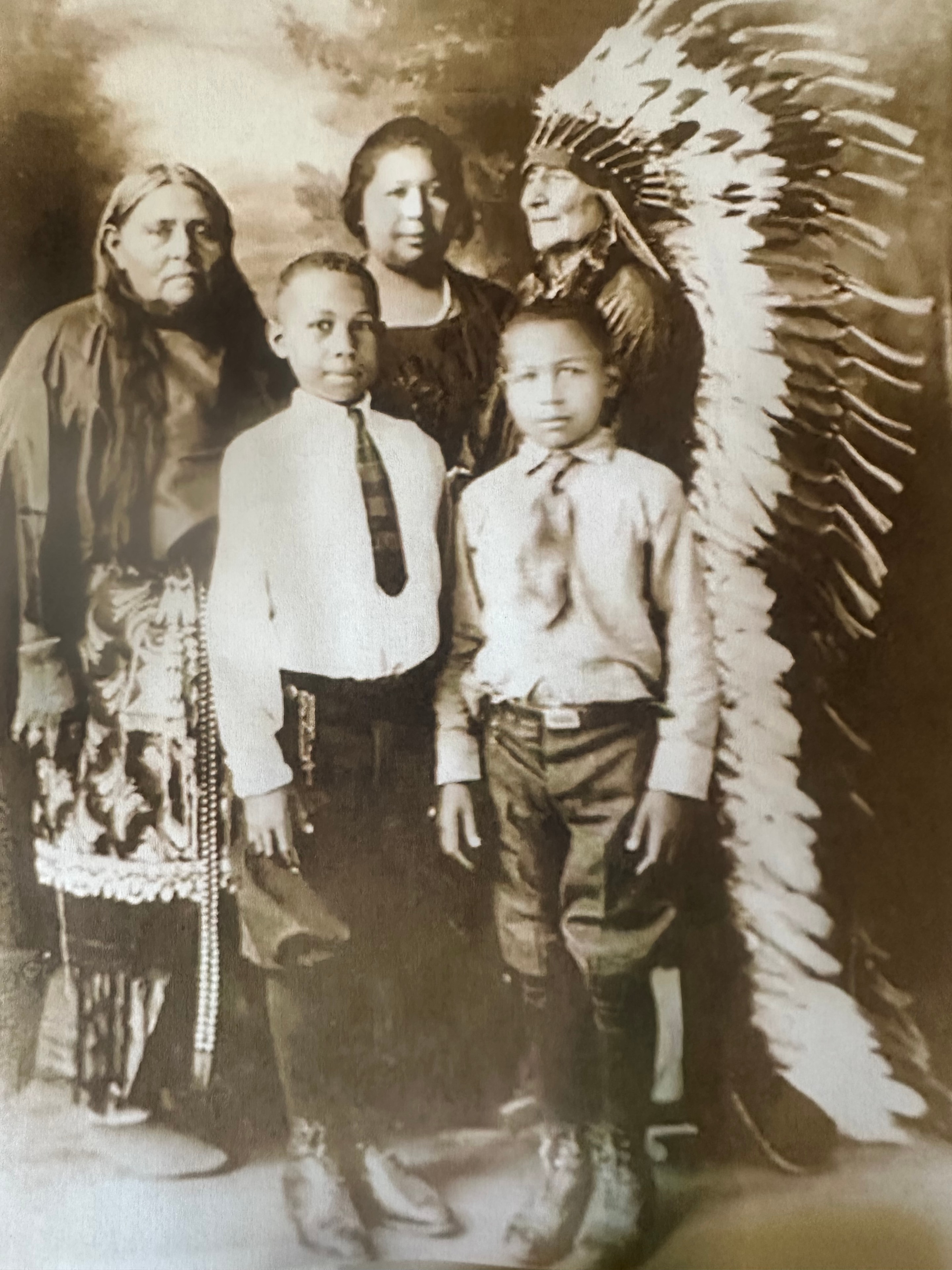 Vintage family portrait