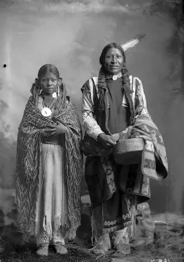 Indigenous couple in traditional dress